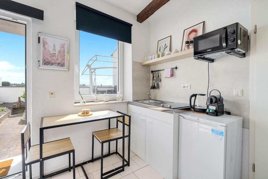 Tiny Apartment With Spacious Terrace On The Rhine นอยวิท ภายนอก รูปภาพ